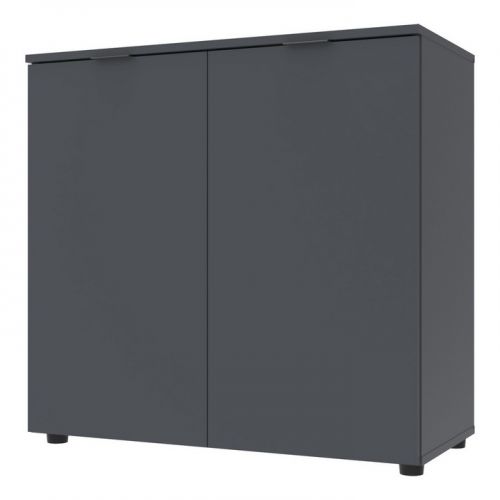 Комод в гостиную Рон 3 80х38х81 см графит (DRS-011297), код: 13640