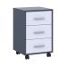 Тумба офисная Doros Т3 43х42х66,4 см Графит/Белый (DRS-011399), код: 13671
