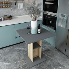 Стол в кухню Doros коуд 70х70х74 см дуб сонома/Графит (DRS-011440) Стол в кухню Doros коуд 70х70х74 см дуб сонома/Графит (DRS-011440)