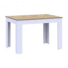 Стол в кухню Doros флинт 120(170)х80х78 см Белый/Дуб артизан (DRS-011442)