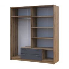 Шкаф для одежды Doros ронди дуб Артизан/Графит 4ДСП 160х52х195 DRS-011659 (80737824) Шкаф для одежды Doros ронди дуб Артизан/Графит 4ДСП 160х52х195 DRS-011659 (80737824)