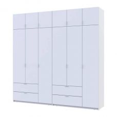 Шкаф для одежды Doros лукас белый 3+3 дсп 240х50х240 DRS-011683 (42005106)