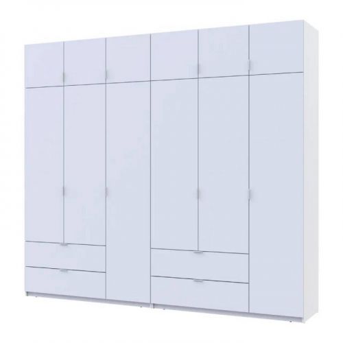 Шкаф для одежды Doros лукас белый 3+3 дсп 270х50х240 DRS-011685 (42005114), код: 13919