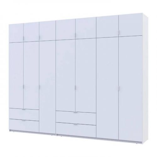 Шкаф для одежды Doros лукас белый 3+4 дсп 300х50х240 DRS-011688 (42005130), код: 13922