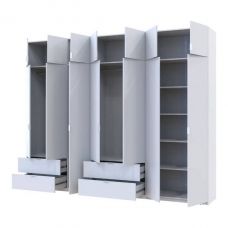 Шкаф для одежды Doros лукас белый 3+4 дсп 300х50х240 DRS-011688 (42005130)