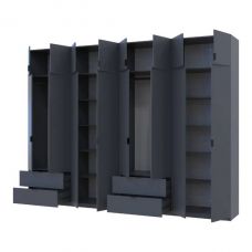 Шкаф для одежды Doros лукас графит 4+4 дсп 320х50х240 DRS-011700 (42005129) Шкаф для одежды Doros лукас графит 4+4 дсп 320х50х240 DRS-011700 (42005129)