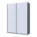 Шкаф-Купе Doros G-Caiser Графит/Белый 2 дсп / 3 части 180х60х240 DRS-011729 (44900262), код: 13849
