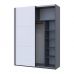 Шкаф-Купе Doros G-Caiser Графит/Белый 2 дсп / 3 части 180х60х240 DRS-011729 (44900262), код: 13849