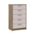 Комод Doros ронди дуб Артизан/Кашемир 5 ящиков 60х40х100 DRS-011784 (41516189), код: 13815