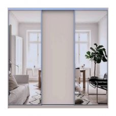Шкаф-Купе Doros сити лайт кашемир 1 ДСП/2 зеркала 225х60х225 (80736380) Шкаф-Купе Doros сити лайт кашемир 1 ДСП/2 зеркала 225х60х225 (80736380)