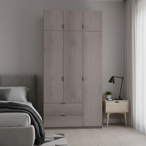 Шкаф распашной с антресолью Doros лукас 120х50х240 см канноло (DRS-011884), код: 14065