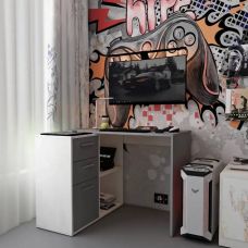 Офисный стол Doros T8 Белый/Графит 100х83х75 (DRS-011891) Офисный стол Doros T8 Белый/Графит 100х83х75 (DRS-011891)
