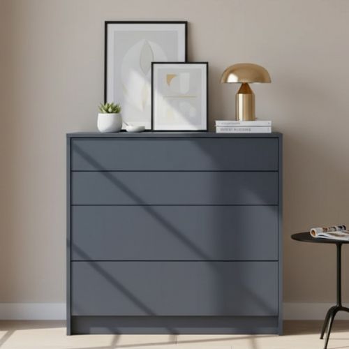 Комод Doros дейл графит 4Ш 90х41х85 (DRS-011950), код: 14092