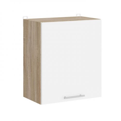 Кухонный модуль верхний эверест эко 500 дуб сонома/нимфея альба (белый) 50х30х58 см (DTM-071011), код: 10545