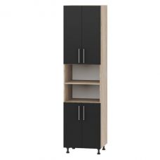 Кухонный модуль оптима пенал Н78-600 дуб Сонома, антрацит (без столешницы) 600х566х2345 мм (DTM-071453)