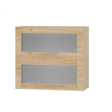 Кухонный модуль витрина оптима верх ВВ14-800 дуб Сонома/Дуб крафт золотой 800х296х720 мм (DTM-073519)