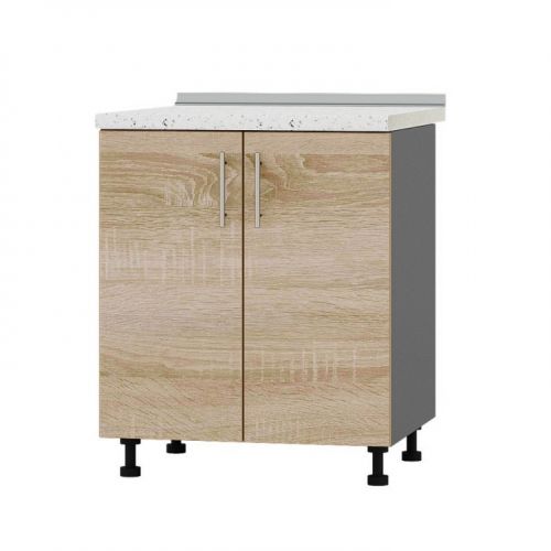 Кухонный модуль под мойку оптима низ Н84-700 Антрацит/Дуб сонома (без столешницы) 700х461х820 мм (DTM-072356), код: 11714