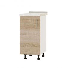 Кухонный модуль оптима низ Н83-390 Белый/Дуб сонома (без столешницы) 390х461х820 мм (DTM-072651)