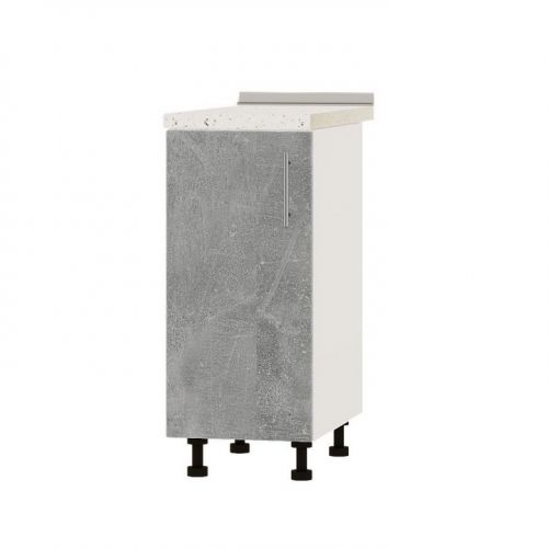 Кухонный модуль оптима низ Н83-350 Белый/Бетон (без столешницы) 350х461х820 мм (DTM-072660), код: 11997
