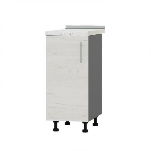 Кухонный модуль оптима низ Н83-370 Антрацит/Дуб крафт белый (без столешницы) 370х461х820 мм (DTM-072695), код: 12032