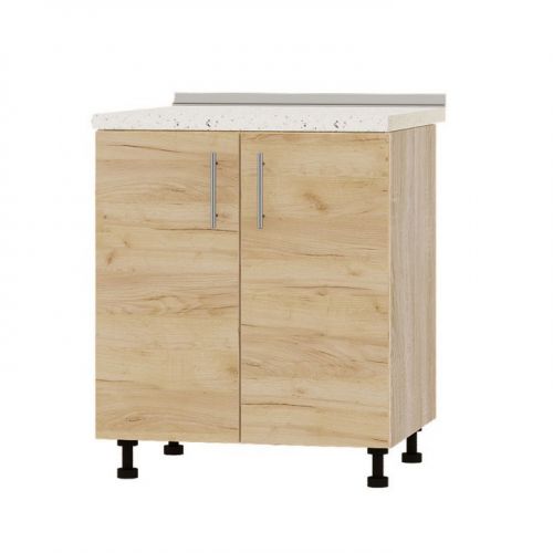 Кухонный модуль оптима низ Н82-700 дуб Сонома/Дуб крафт золотой (без столешницы) 700х461х820 мм (DTM-073015), код: 12336
