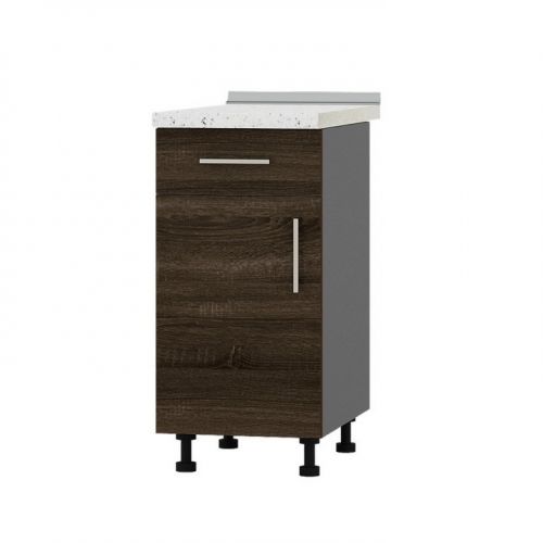 Кухонный модуль 1 ящик оптима низ Н74-400 Антрацит/Дуб сонома трюфель (без столешницы) 400х461х820 мм (DTM-073336), код: 12596
