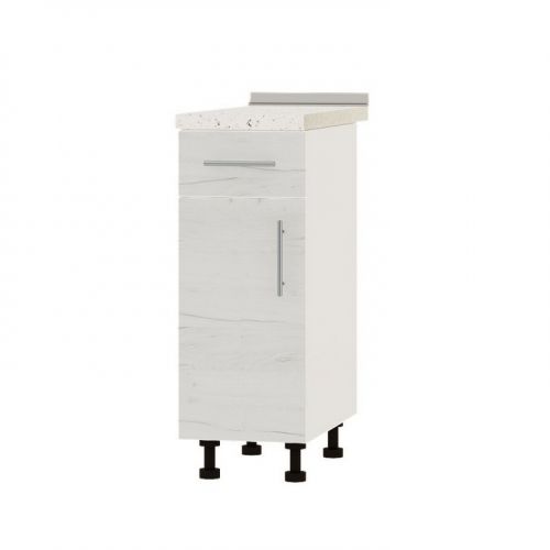 Кухонный модуль 1 ящик оптима низ Н74-300 Белый/Дуб крафт белый (без столешницы) 300х461х820 мм (DTM-073408), код: 12661