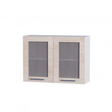 Кухонний модуль Вітрина Еко 800 (80х30х58) Ясен Шимо світлий/Білий