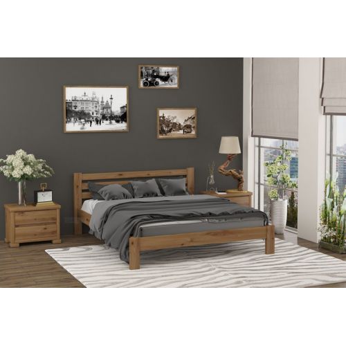 Двуспальная кровать Колумбия 160x200 (Орех светлый), код: 9962