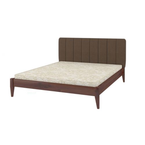 Двуспальная кровать Лондон ДК 180x200 (Орех лесной/Аляска), код: 9946
