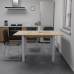 Стол обеденный раскладной ЮК (Сонома/Белый), код: 9664