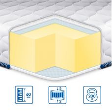 Тонкий матрас-топпер BIG-MEMORY жаккард 150х190