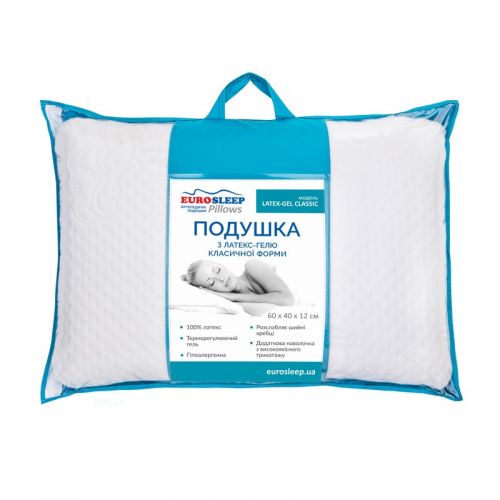 Подушка LATEX GEL CLASSIС 60x40x12, код: 8913