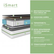 Матрас ортопедический тм Ismart Koala Coco 180х190 см пружинный (ISM-051094) Матрас ортопедический тм Ismart Koala Coco 180х190 см пружинный (ISM-051094)
