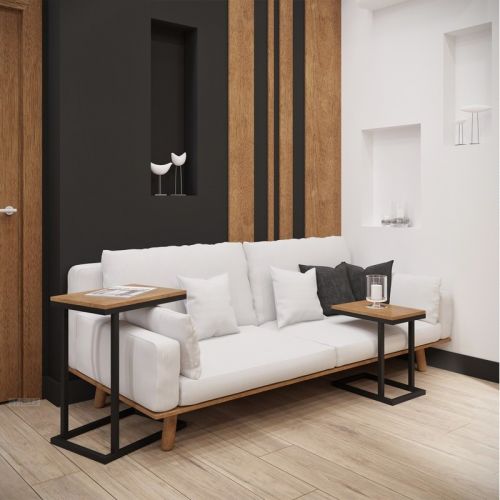 Придиванный столик LOFT Кофе Брейк 2 в 1, код: 8664