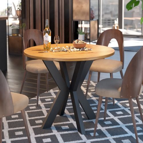 Стіл круглий обідній LOFT Трібул, код: 9201